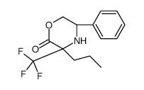(3S,5R)-5-phenyl-3-propyl-3-(trifluoromethyl)morpholin-2-one结构式