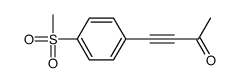 4-(4-methylsulfonylphenyl)but-3-yn-2-one结构式
