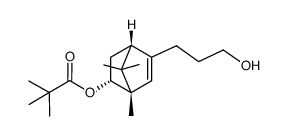 5-(3-hydroxypropyl)-1,7,7-trimethylbicyclo[2.2.1]hept-5-en-2-yl pivalate结构式