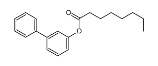 (3-phenylphenyl) octanoate结构式