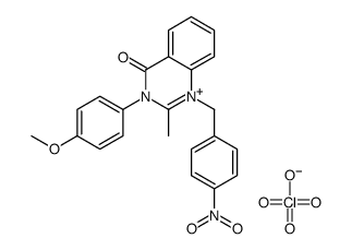 3-(4-methoxyphenyl)-2-methyl-1-[(4-nitrophenyl)methyl]quinazolin-1-ium-4-one,perchlorate Structure
