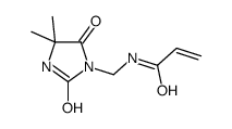 N-[(4,4-dimethyl-2,5-dioxoimidazolidin-1-yl)methyl]acrylamide structure