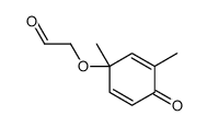 2-(1,3-dimethyl-4-oxocyclohexa-2,5-dien-1-yl)oxyacetaldehyde Structure