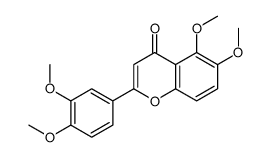 2-(3,4-dimethoxyphenyl)-5,6-dimethoxychromen-4-one Structure