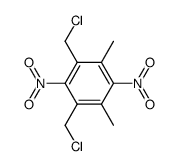2,6-bis(chloromethyl)-3,5-dimethyl-1,4-dinitrobenzene结构式