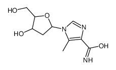 1-[4-hydroxy-5-(hydroxymethyl)oxolan-2-yl]-5-methylimidazole-4-carboxamide Structure