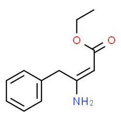 ethyl (E)-3-amino-4-phenylbut-2-enoate Structure