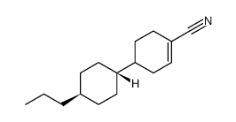 1-Cyclohexene-1-carbonitrile, 4-(trans-4-propylcyclohexyl) Structure