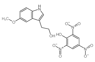2-(5-methoxy-1H-indol-3-yl)ethanol; 2,4,6-trinitrophenol结构式