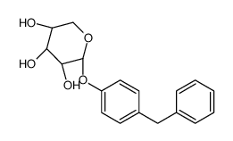 (2S,3R,4S,5R)-2-(4-benzylphenoxy)oxane-3,4,5-triol结构式
