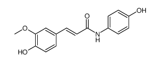 (E)-3-(4-hydroxy-3-methoxyphenyl)-N-(4-hydroxyphenyl)acrylamide Structure