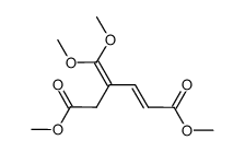 (E)-dimethyl 4-(dimethoxymethylene)-2-hexenedioate Structure