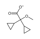 2,2-dicyclopropyl-2-methoxyacetate结构式