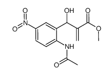 methyl 3-(2-acetamido-5-nitrophenyl)-3-hydroxy-2-methylenepropanoate结构式