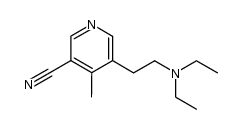 5-(2-diethylamino-ethyl)-4-methyl-nicotinonitrile结构式