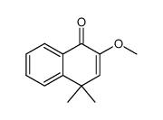 2-methoxy-4,4-dimethyl-4H-naphthalen-1-one结构式