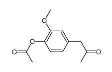 (4-acetoxy-3-methoxy-phenyl)-acetone结构式