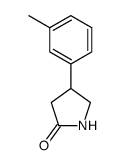 4-(3-methylphenyl)pyrrolidin-2-one Structure
