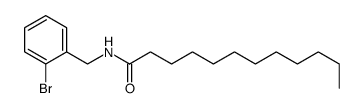 N-[(2-bromophenyl)methyl]dodecanamide结构式