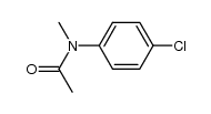 N-(4-chlorophenyl)-N-methylacetamide结构式