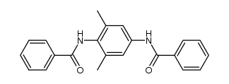 N,N-dibenzoyl-2,6-dimethyl-p-phenylenediamine结构式