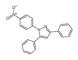 1-(4-nitrophenyl)-3,5-diphenylpyrazole结构式