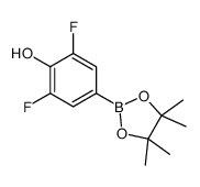 3,5-Difluoro-4-hydroxybenzeneboronic acid pinacol ester structure