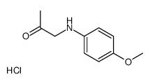 1-(4-methoxyanilino)propan-2-one,hydrochloride结构式