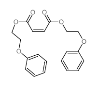 2-Butenedioic acid(2Z)-, 1,4-bis(2-phenoxyethyl) ester structure