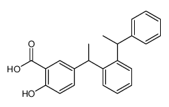 2-hydroxy-5-[1-[2-(1-phenylethyl)phenyl]ethyl]benzoic acid结构式