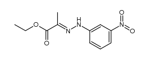 (E)-ethyl 2-(2-(3-nitrophenyl)hydrazono)propanoate结构式