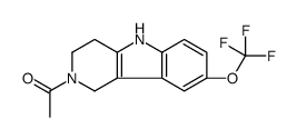 1-[8-(trifluoromethoxy)-1,3,4,5-tetrahydropyrido[4,3-b]indol-2-yl]ethanone Structure