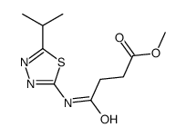 methyl 4-oxo-4-[(5-propan-2-yl-1,3,4-thiadiazol-2-yl)amino]butanoate结构式