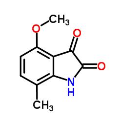 4-Methoxy-7-methyl-1H-indole-2,3-dione Structure