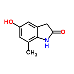 5-羟基-7-甲基吲哚-2-酮结构式