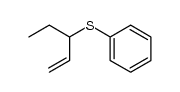 1-ethylprop-2-enyl phenyl sulphide结构式