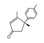 (+)-3,4-dimethyl-4-p-tolyl-2-cyclopenten-1-one Structure