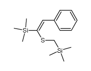 α-(trimethylsilyl)stylyl (trimethylsilyl)methyl sulfide Structure