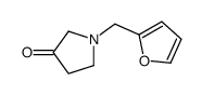 1-(furan-2-ylmethyl)pyrrolidin-3-one Structure