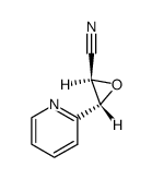 Oxiranecarbonitrile, 3-(2-pyridinyl)-, trans- (9CI) Structure