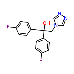 1,1-Bis(4-fluorophenyl)-2-(4H-1,2,4-triazol-4-yl)ethanol结构式