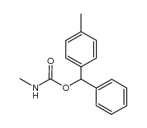 methylcarbamic acid p-tolyl-(phenyl)methyl ester Structure