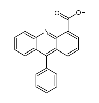 9-phenylacridine-4-carboxylic acid结构式