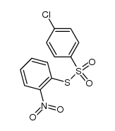 4-chloro-benzenethiosulfonic acid S-(2-nitro-phenyl ester)结构式