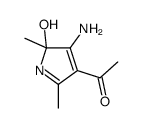 1-(4-amino-5-hydroxy-2,5-dimethylpyrrol-3-yl)ethanone结构式