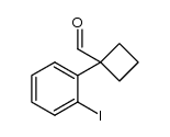 1-(2-iodophenyl)cyclobutanecarboxaldehyde结构式