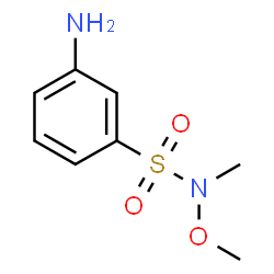 3-Amino-N-Methoxy-N-methylbenzene-1-sulphonamide Structure