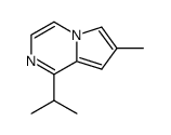 Pyrrolo[1,2-a]pyrazine, 7-methyl-1-(1-methylethyl)- (9CI) Structure