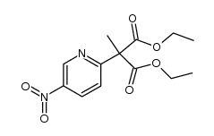 2-[1,1-bis(ethoxycarbonyl)ethyl]-5-nitropyridine Structure