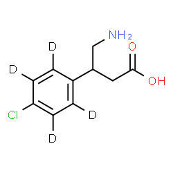 (±)-Baclofen-d4 structure